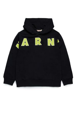 black cotton hoodie MARNI KIDS | M01266M00RE0M900